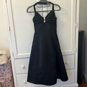 Black halter dress, size 2